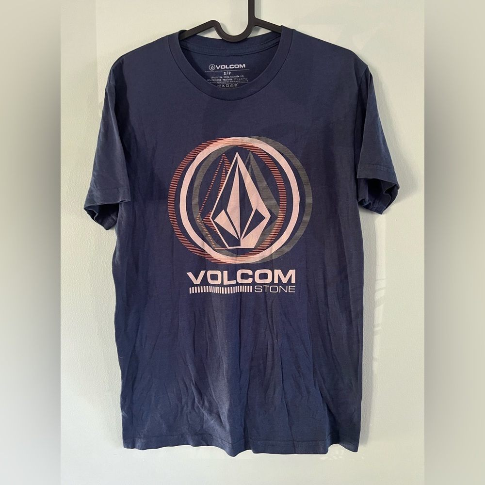 Volcom Dark Blue Crew Neck Tee